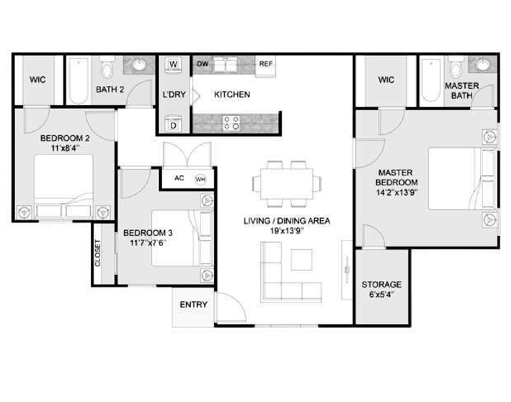 3 Bed